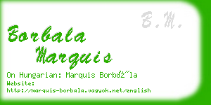 borbala marquis business card